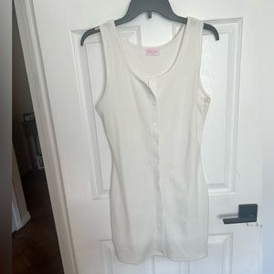 White mini dress